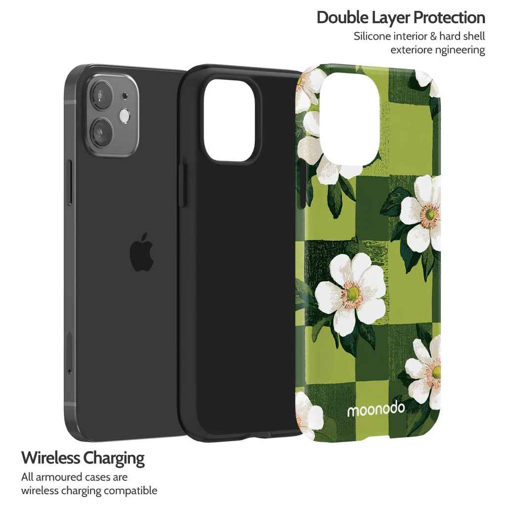 Emerald Bloom - iPhone 12 Case