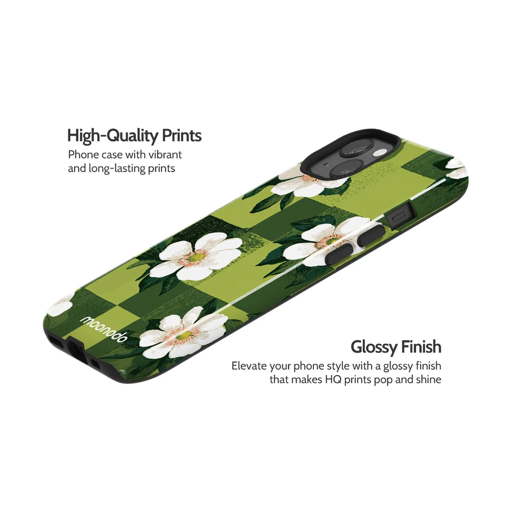 Emerald Bloom - iPhone 13 Case