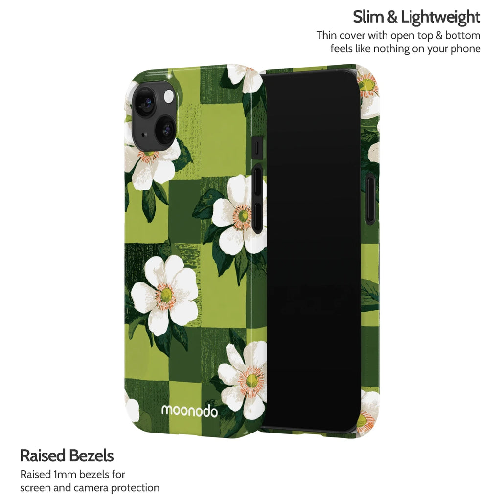 Emerald Bloom - iPhone 13 Case