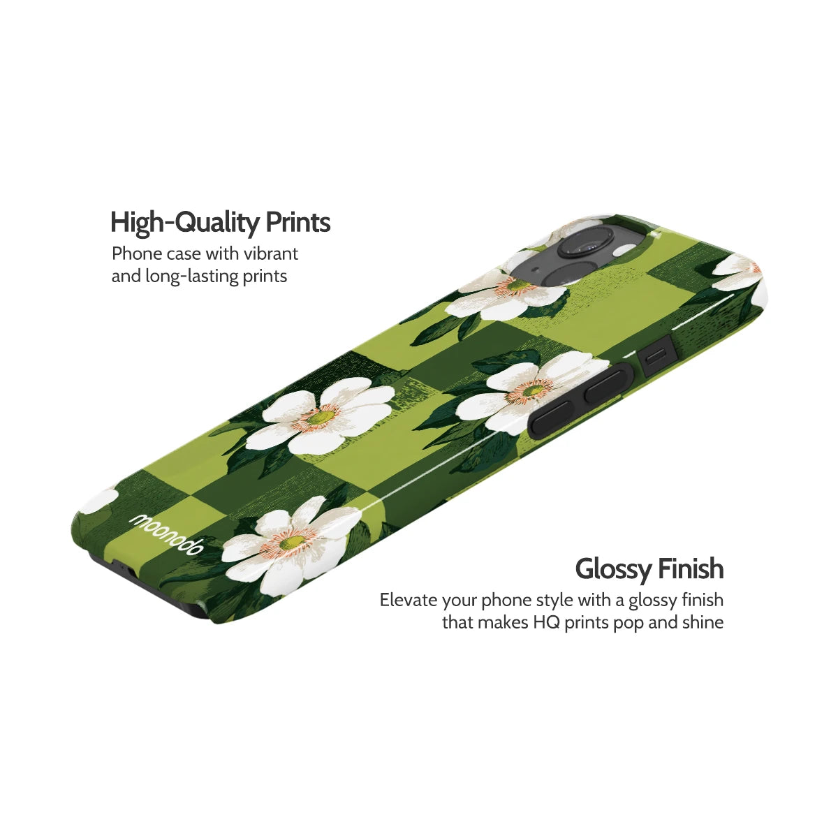 Emerald Bloom - iPhone 13 Case