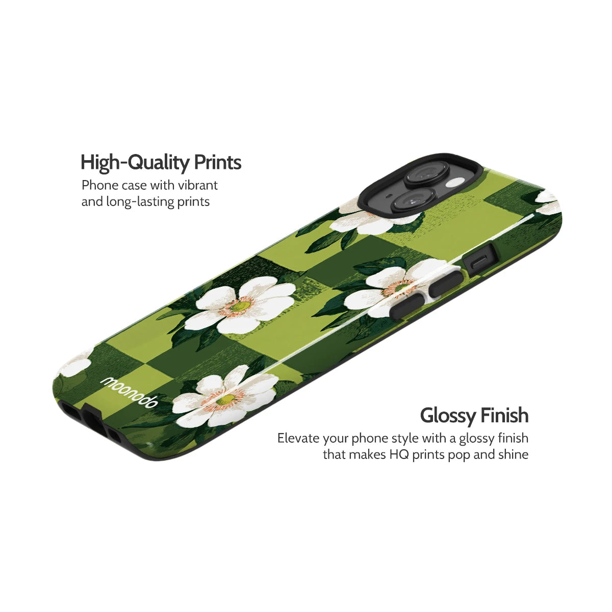 Emerald Bloom - iPhone 14 Case