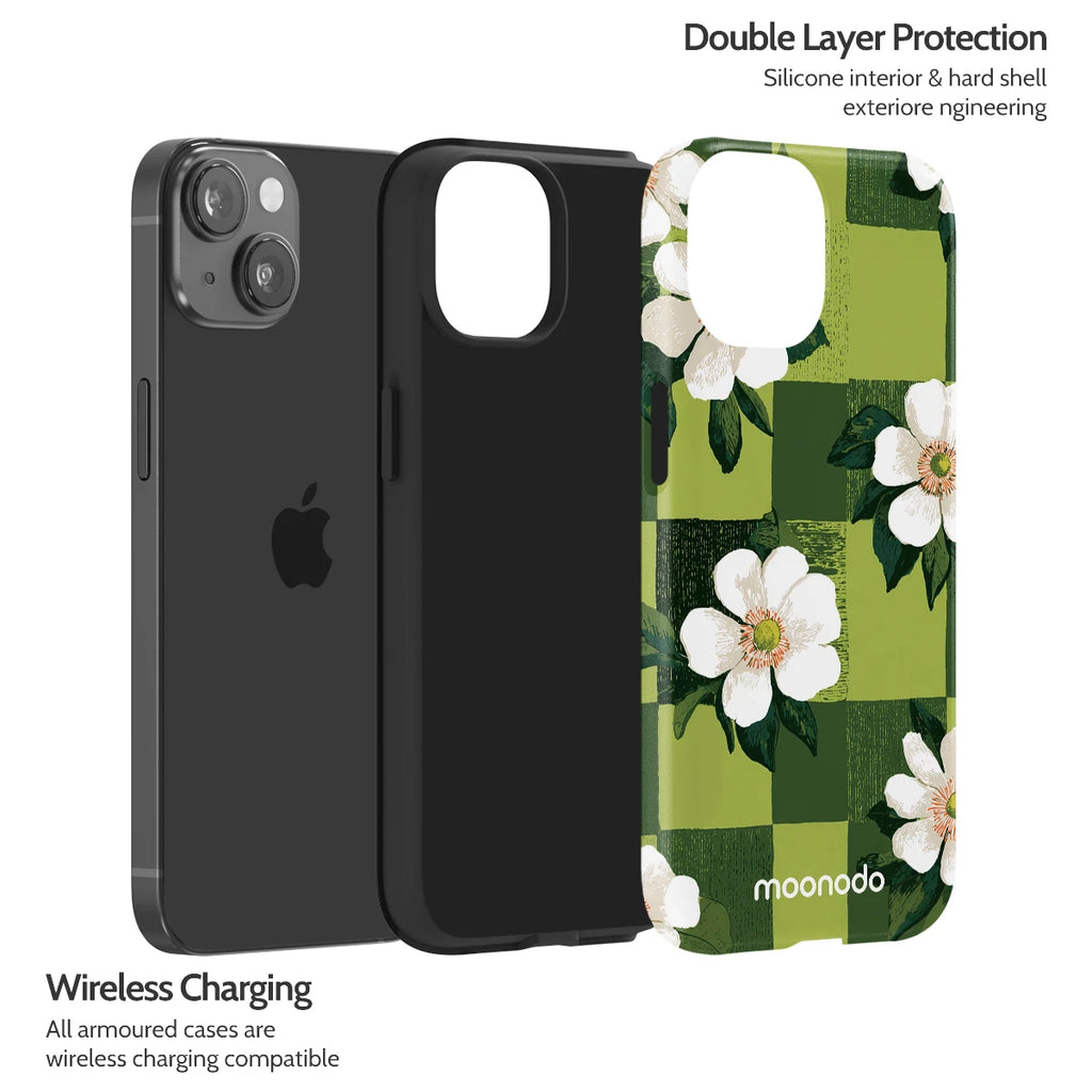 Emerald Bloom - iPhone 14 Case