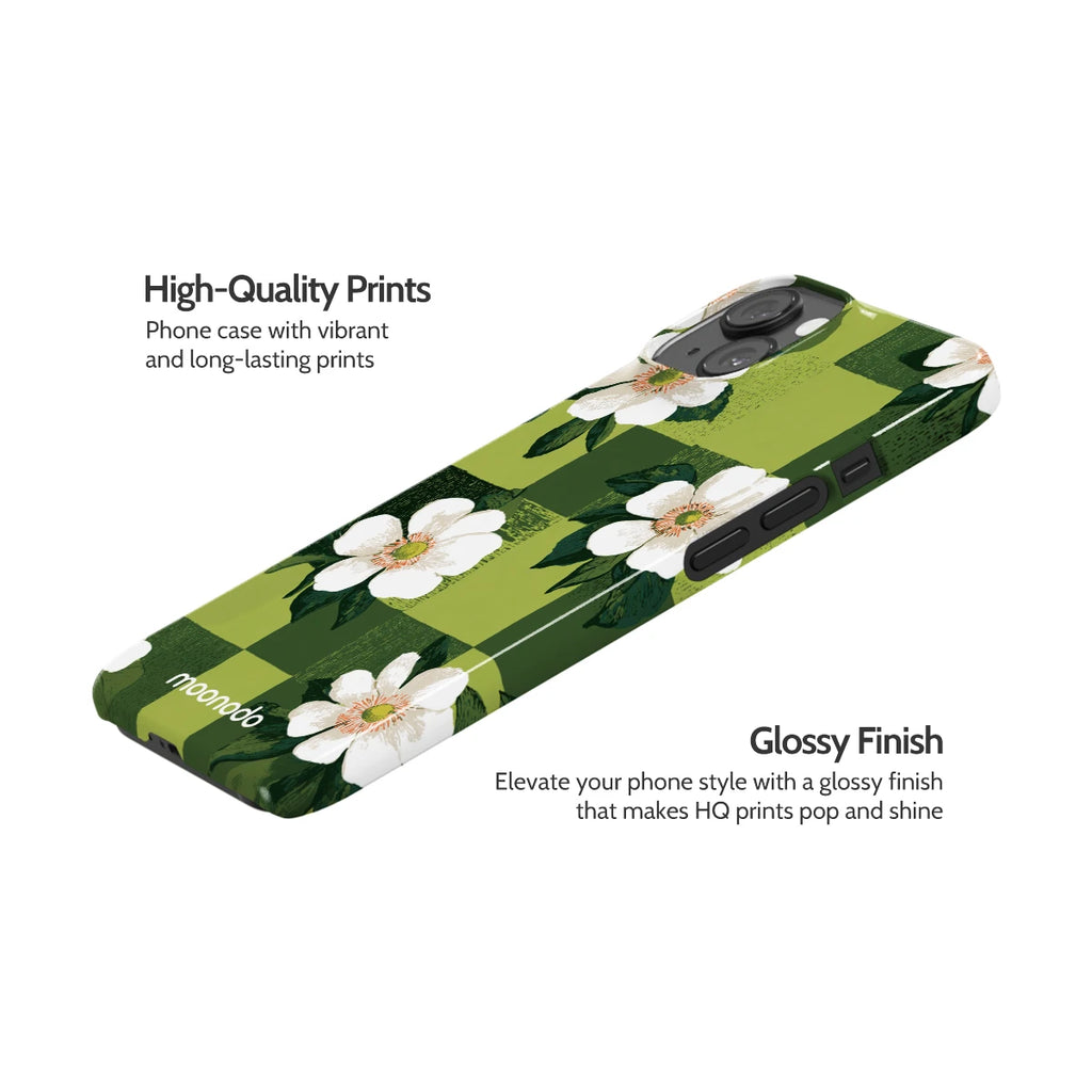 Emerald Bloom - iPhone 14 Case
