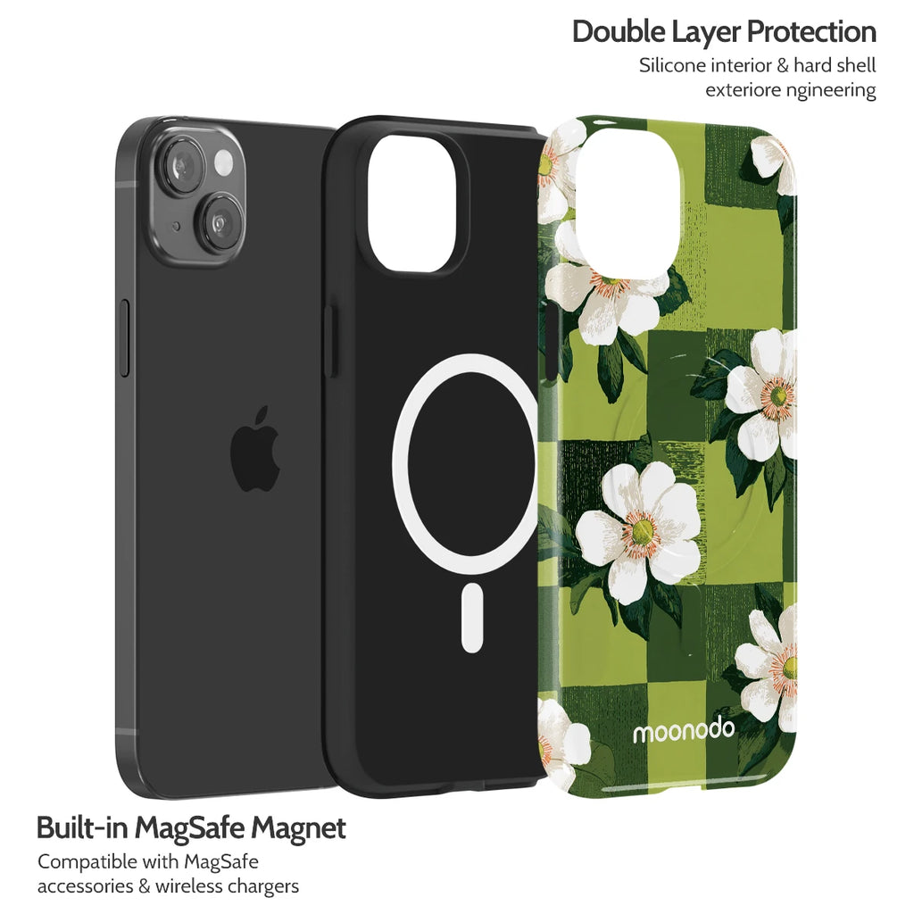 Emerald Bloom - iPhone 14 Plus Case