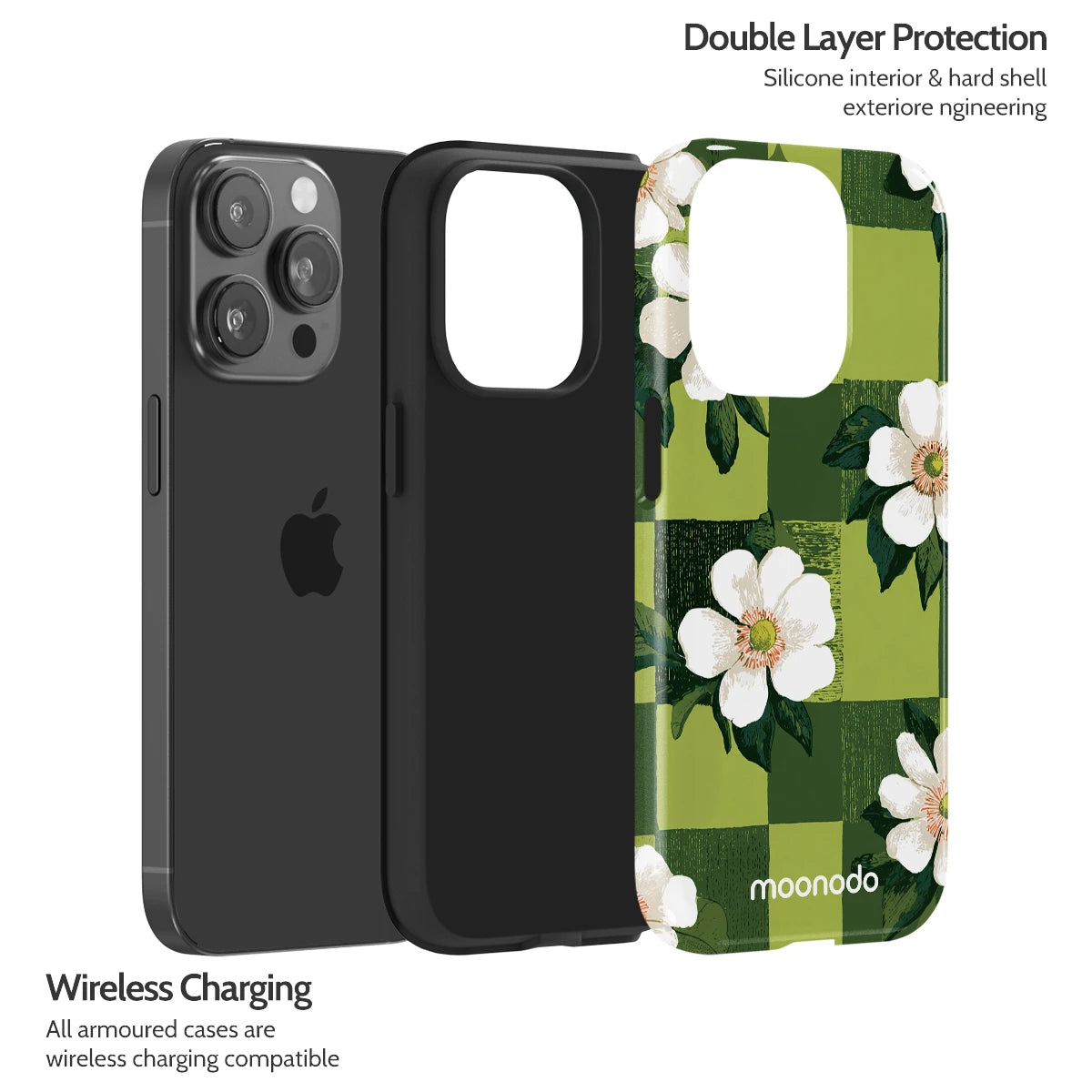 Emerald Bloom - iPhone 14 Pro Case