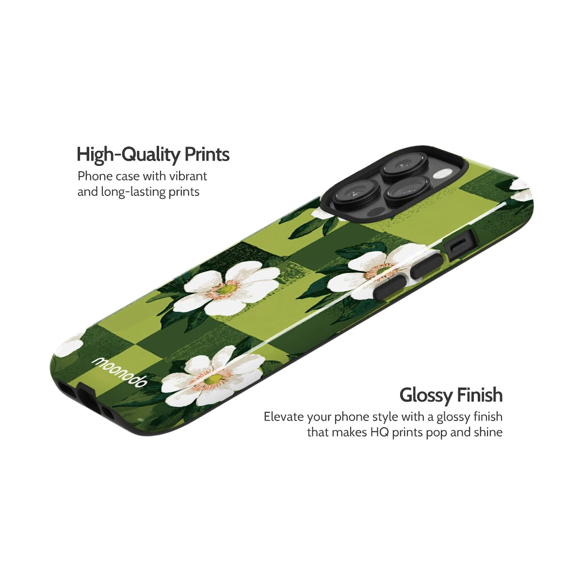 Emerald Bloom - iPhone 14 Pro Case