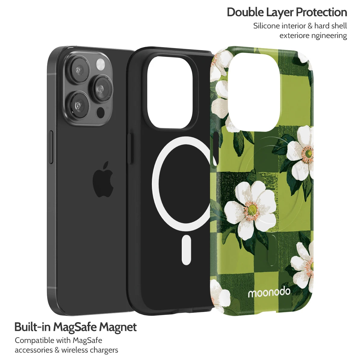 Emerald Bloom - iPhone 14 Pro Case