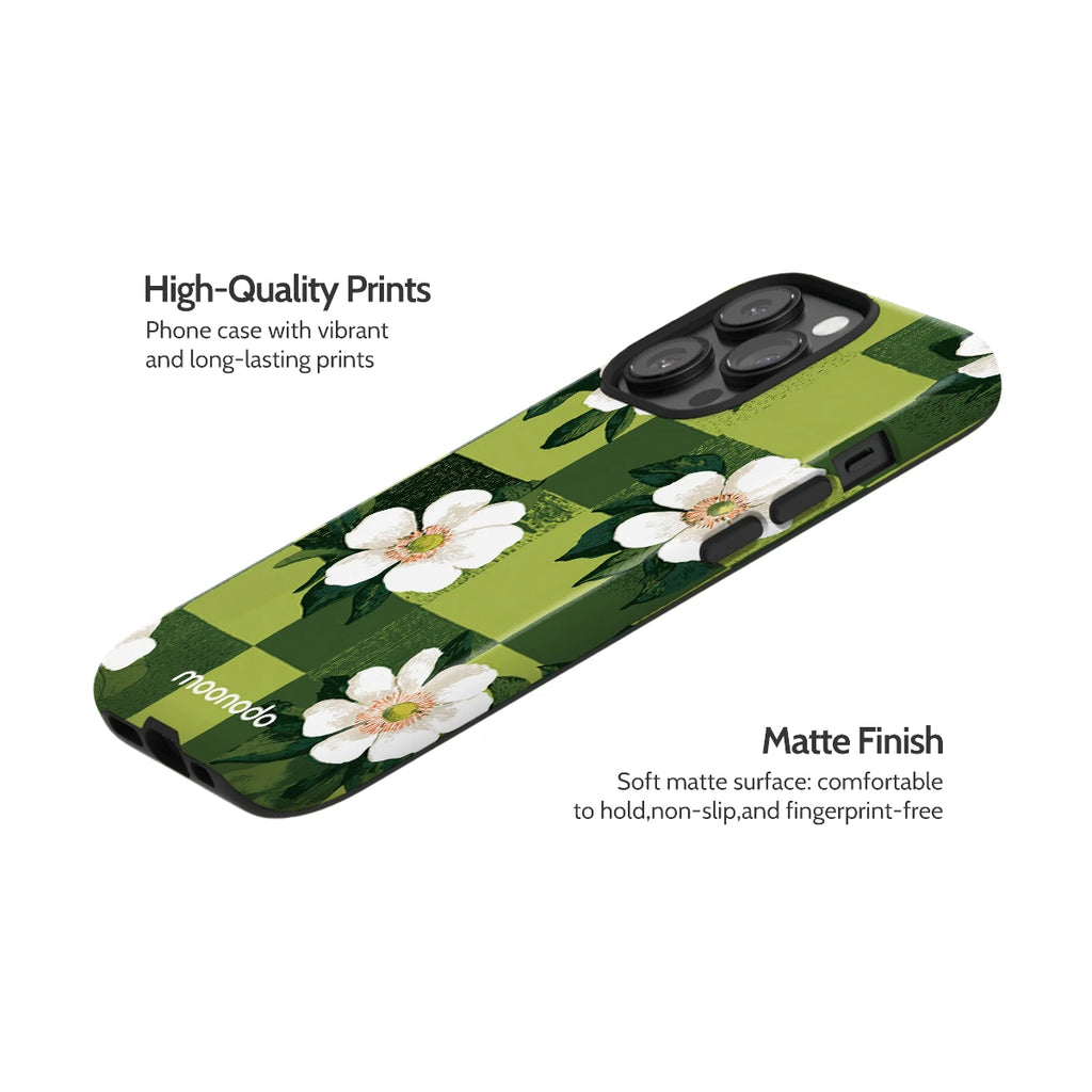 Emerald Bloom - iPhone 14 Pro Case