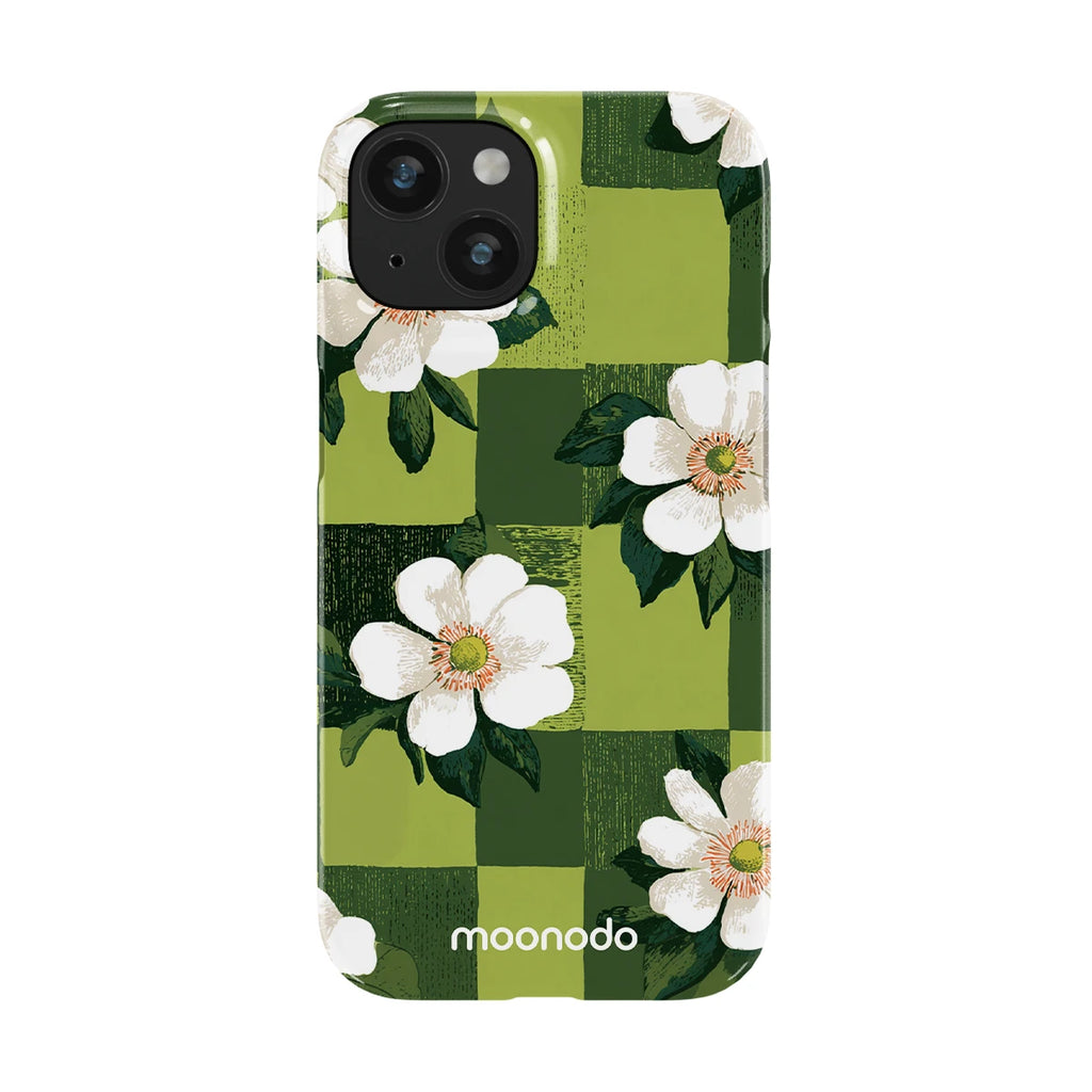 Emerald Bloom - iPhone 15 Case