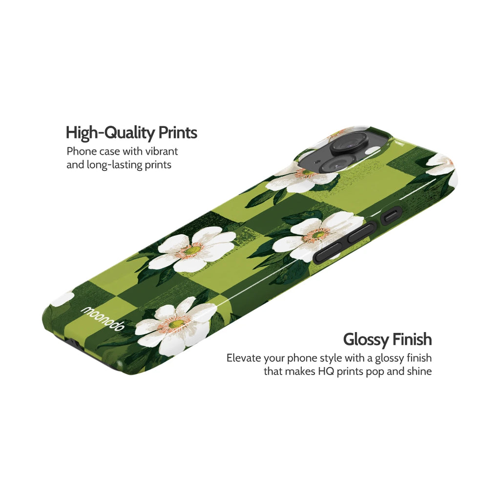 Emerald Bloom - iPhone 15 Case