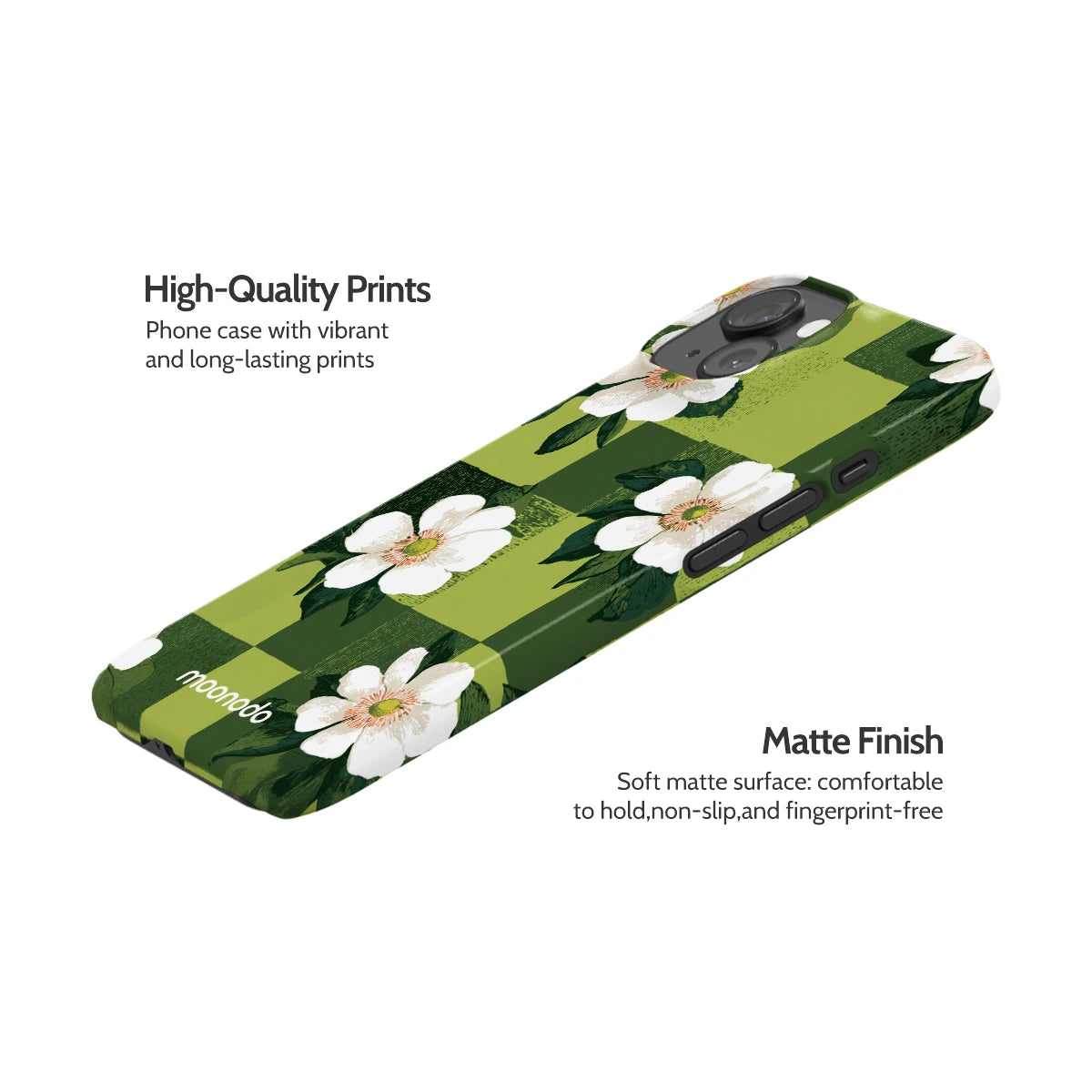 Emerald Bloom - iPhone 15 Case