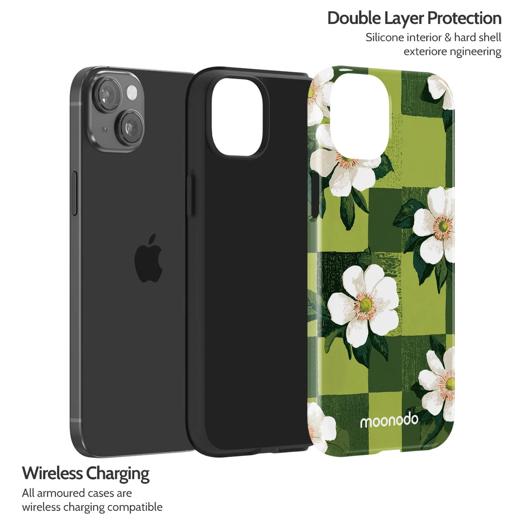 Emerald Bloom - iPhone 15 Plus Case