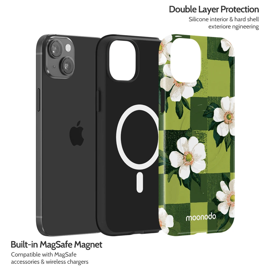 Emerald Bloom - iPhone 15 Plus Case