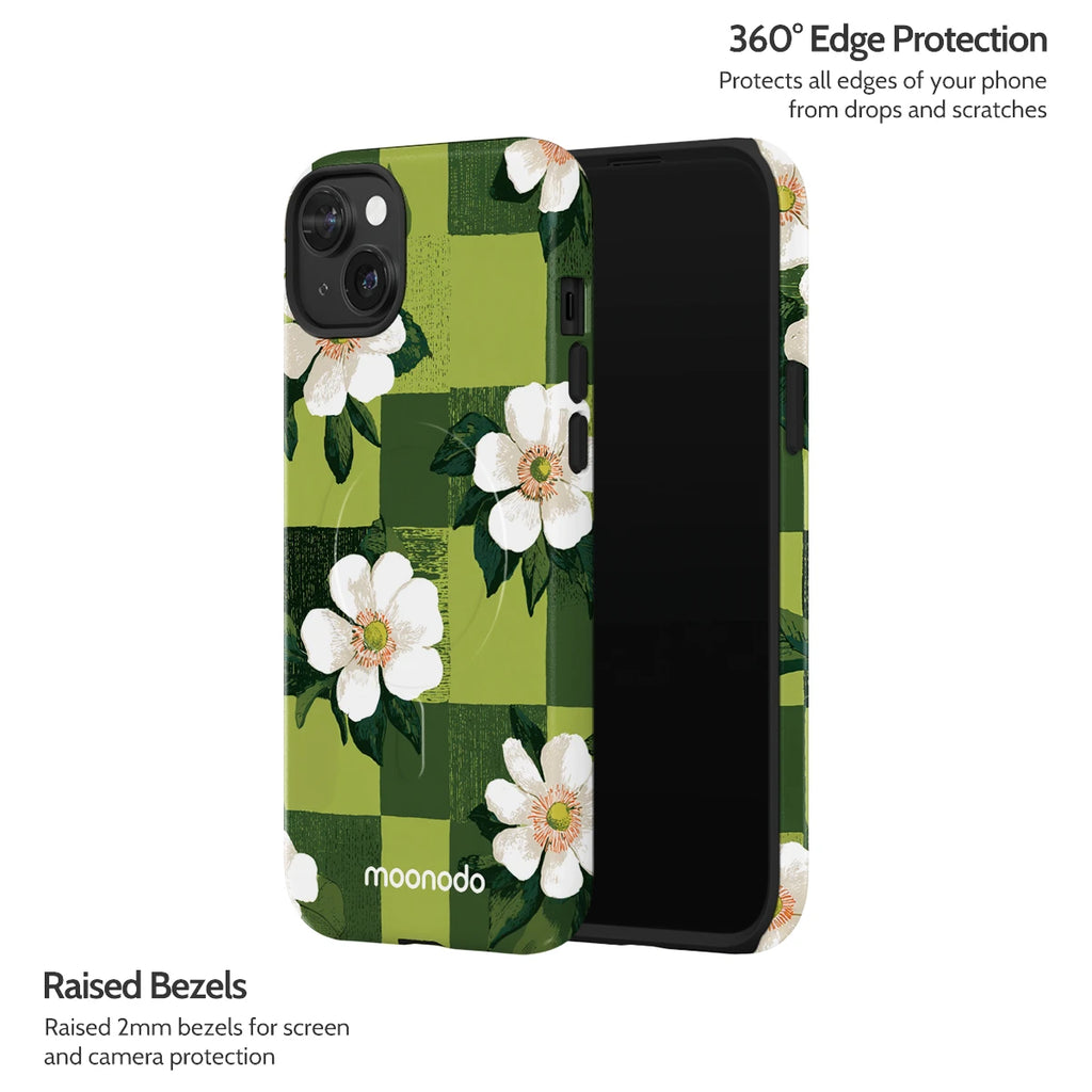 Emerald Bloom - iPhone 15 Plus Case