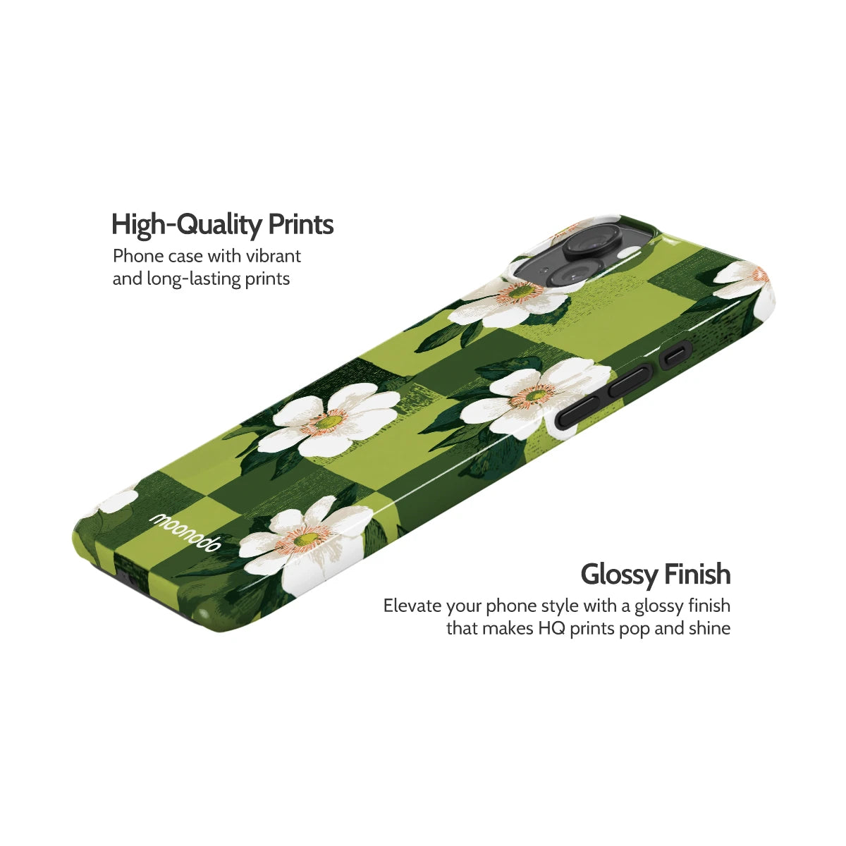 Emerald Bloom - iPhone 15 Plus Case
