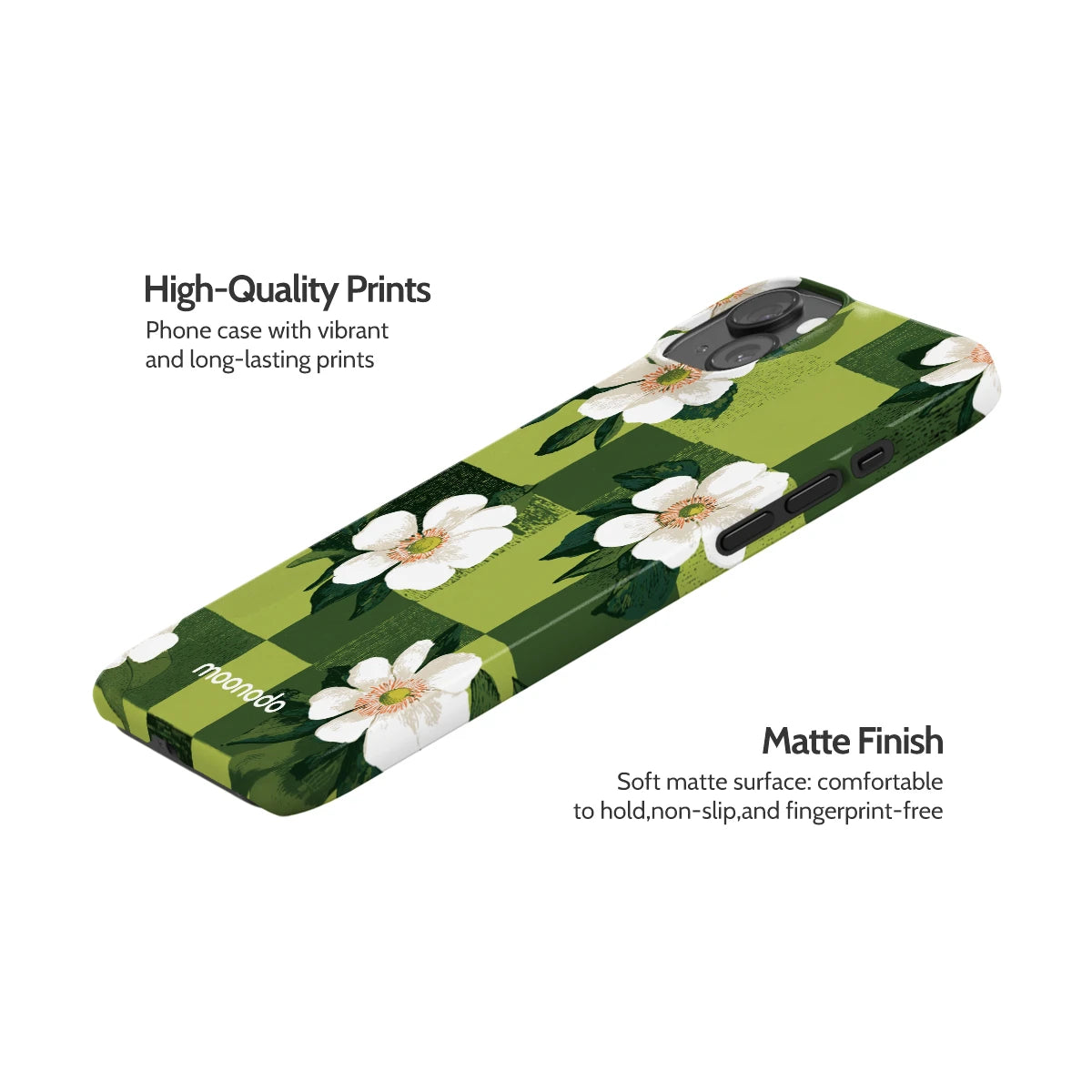 Emerald Bloom - iPhone 15 Plus Case