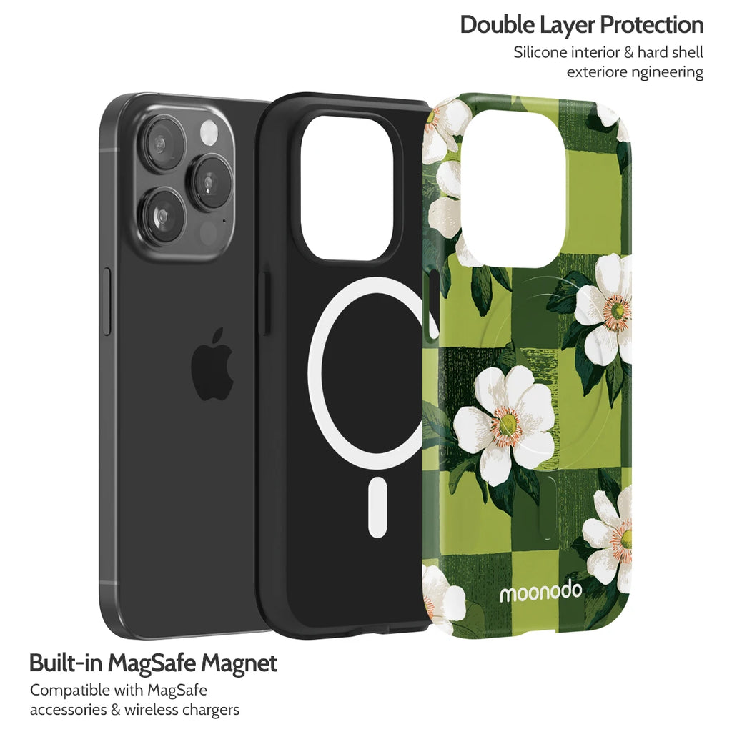 Emerald Bloom - iPhone 15 Pro Case
