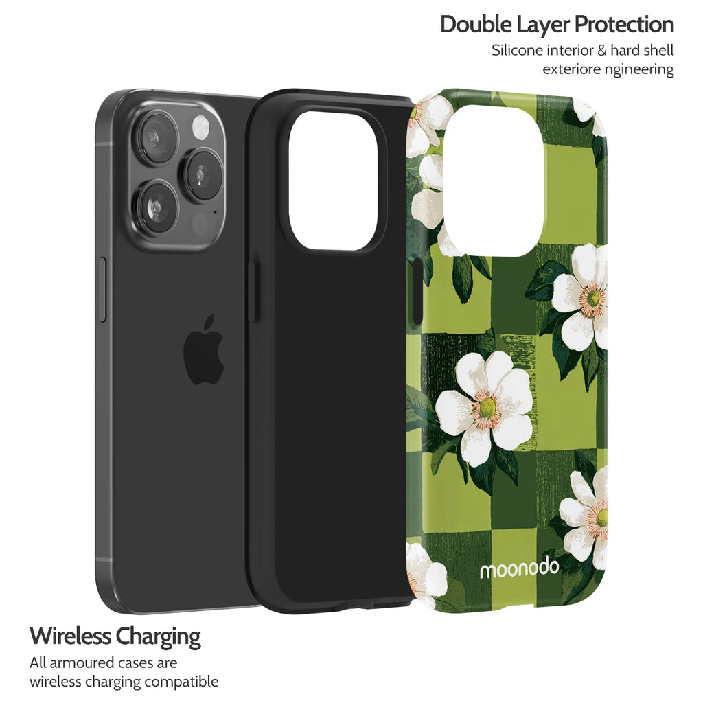 Emerald Bloom - iPhone 15 Pro Case