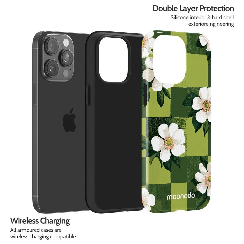 Emerald Bloom - iPhone 15 Pro Max Case