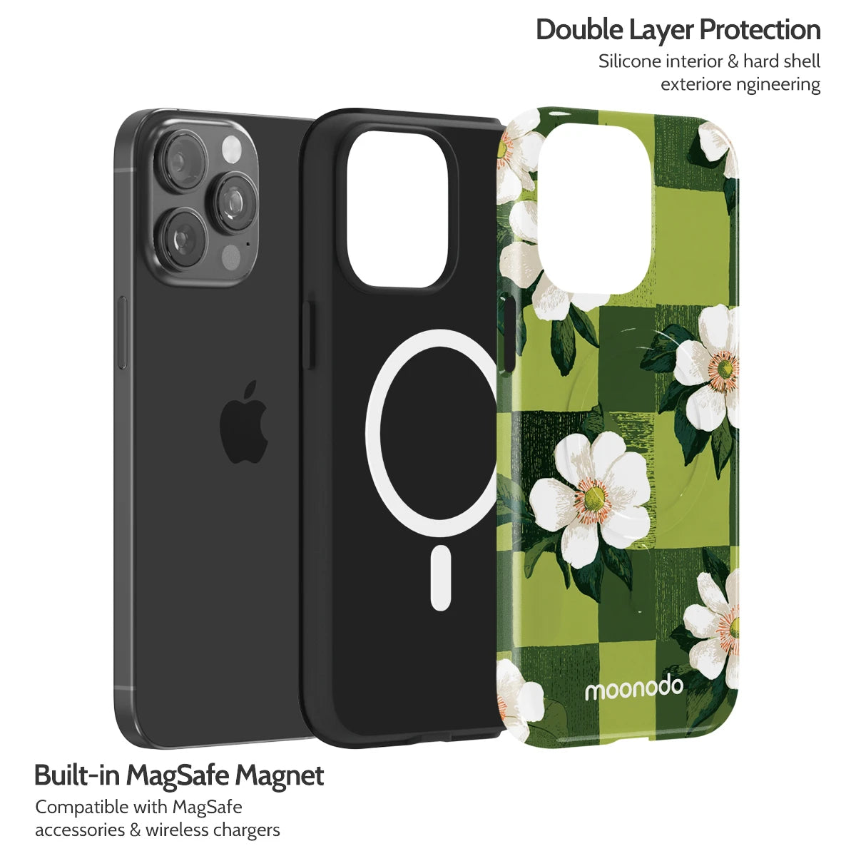 Emerald Bloom - iPhone 15 Pro Max Case