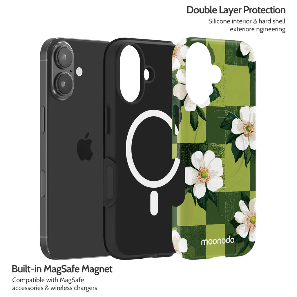 Emerald Bloom - iPhone 17 Case