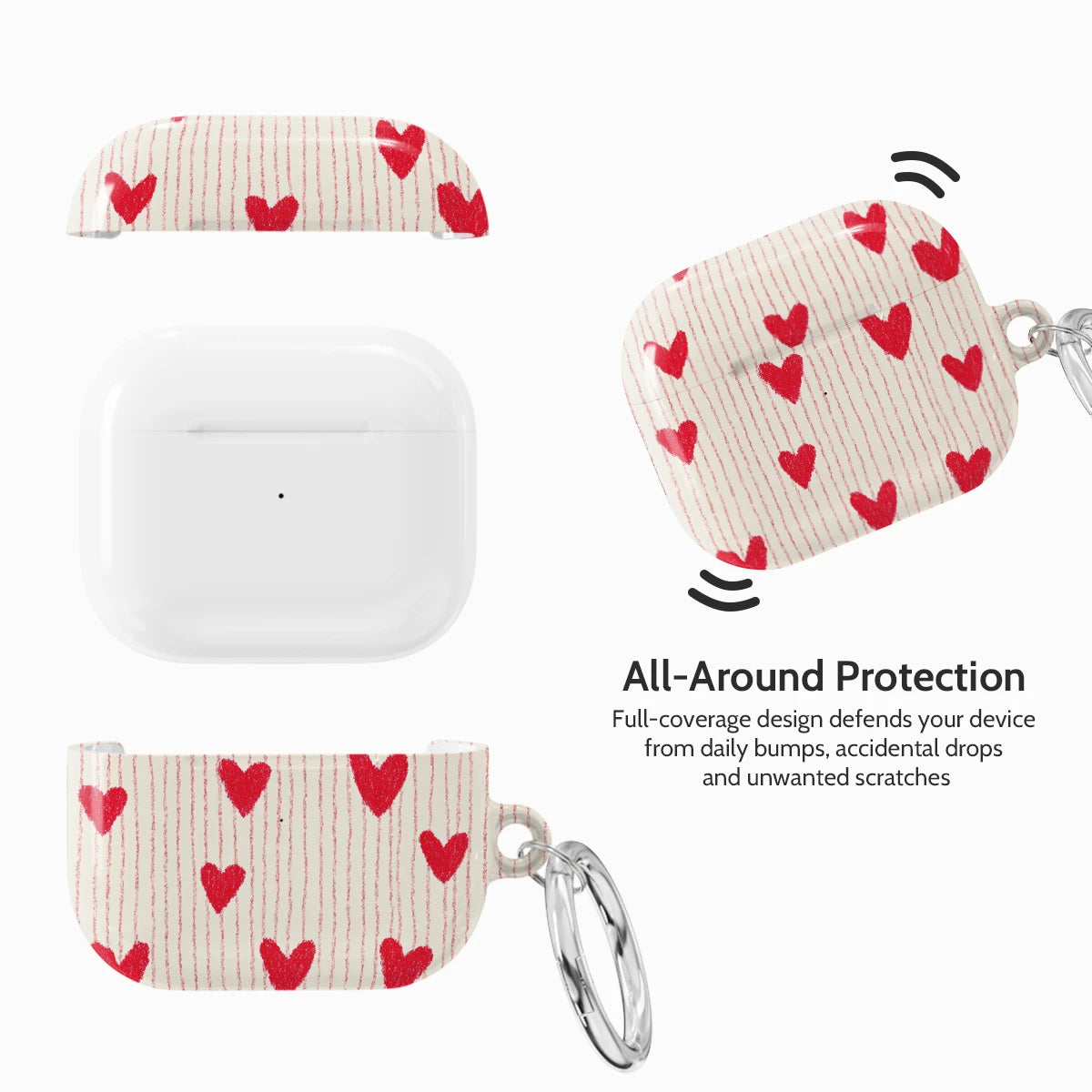 Crimson Pulse - AirPods 3 Case