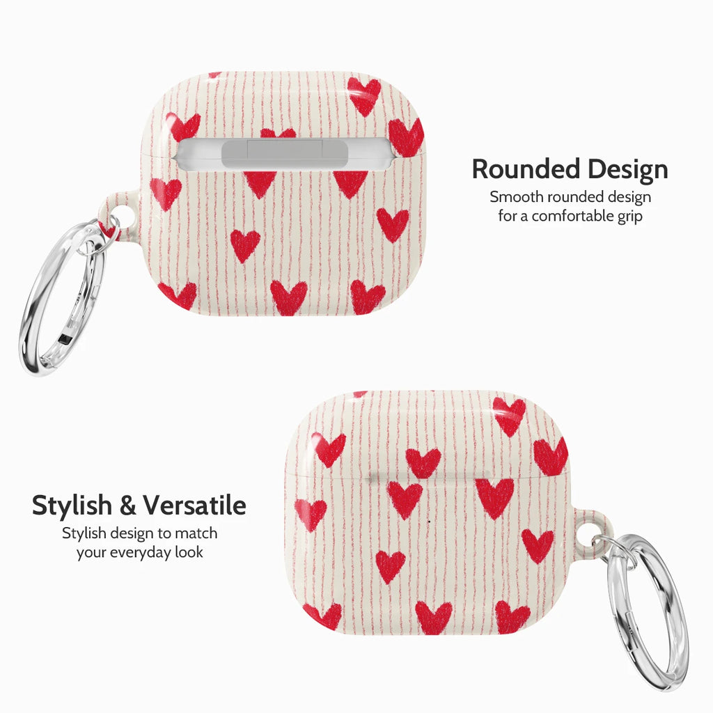 Crimson Pulse - AirPods 3 Case