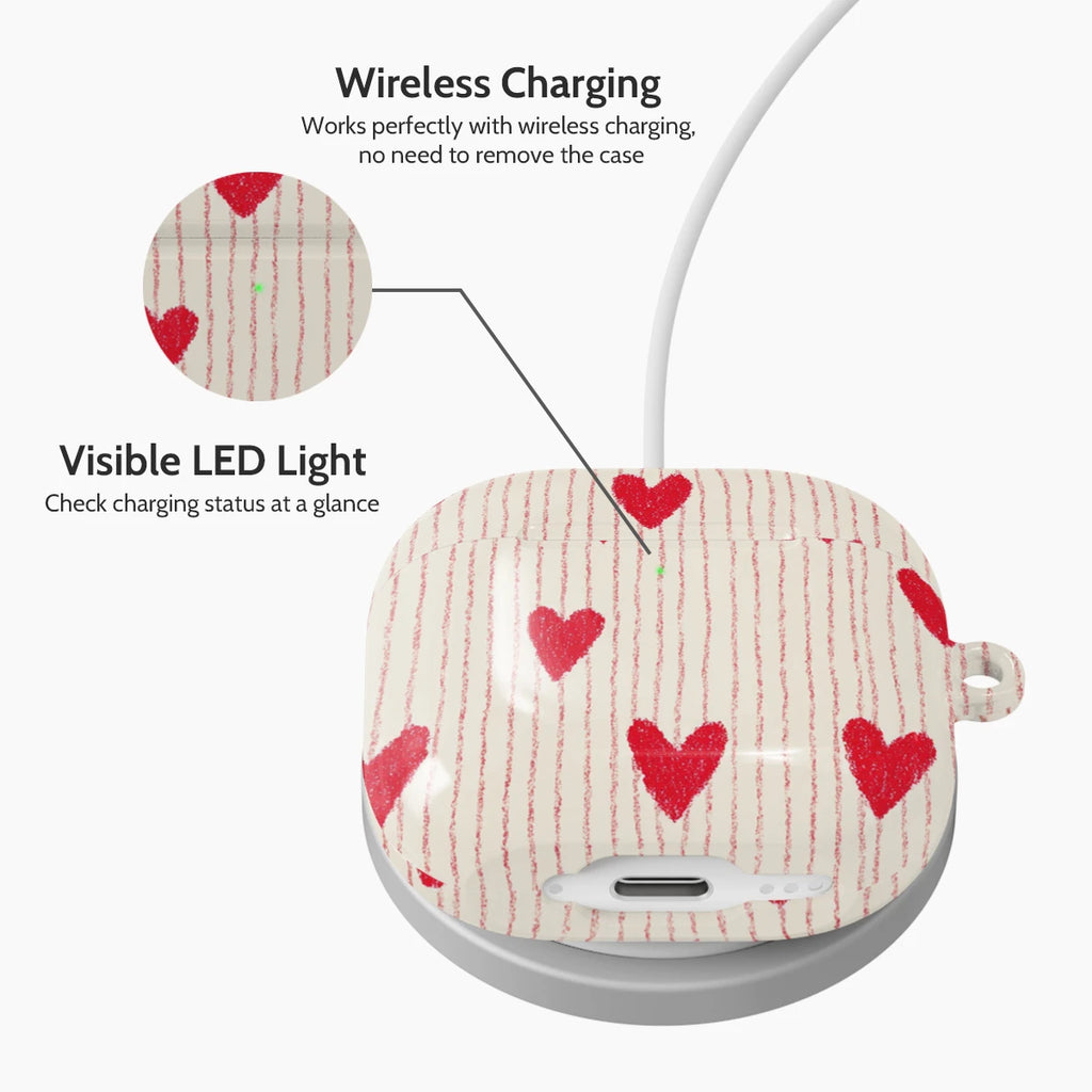 Crimson Pulse - AirPods 4 Case