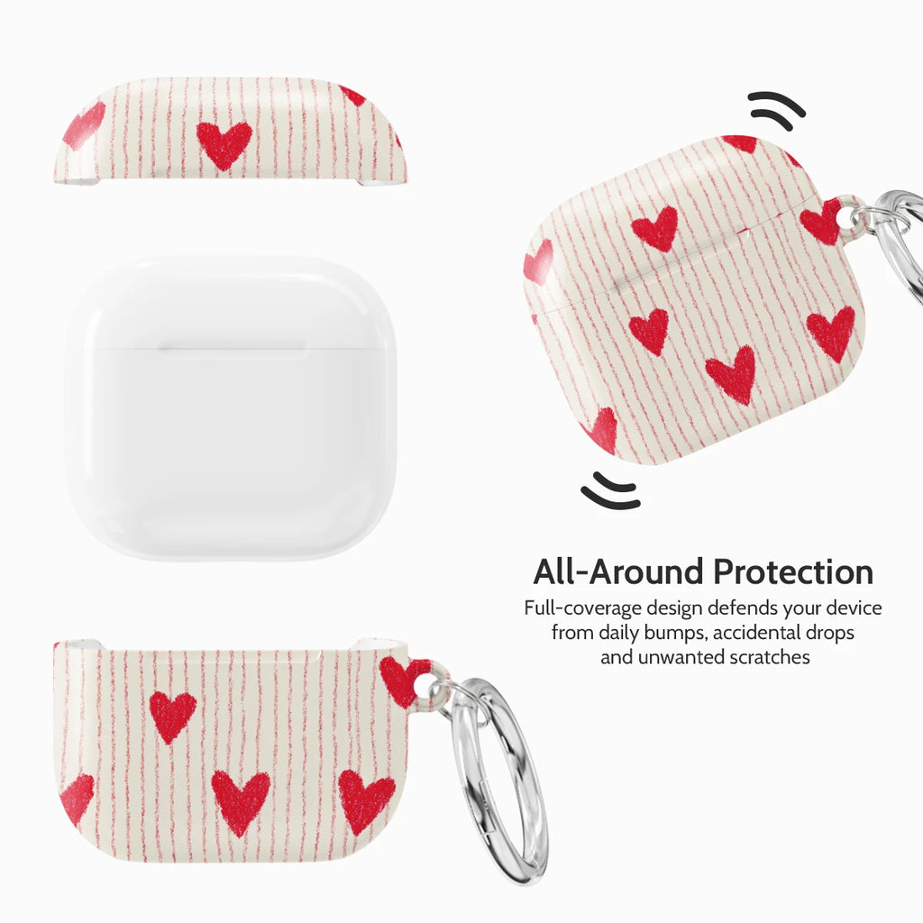 Crimson Pulse - AirPods 4 Case