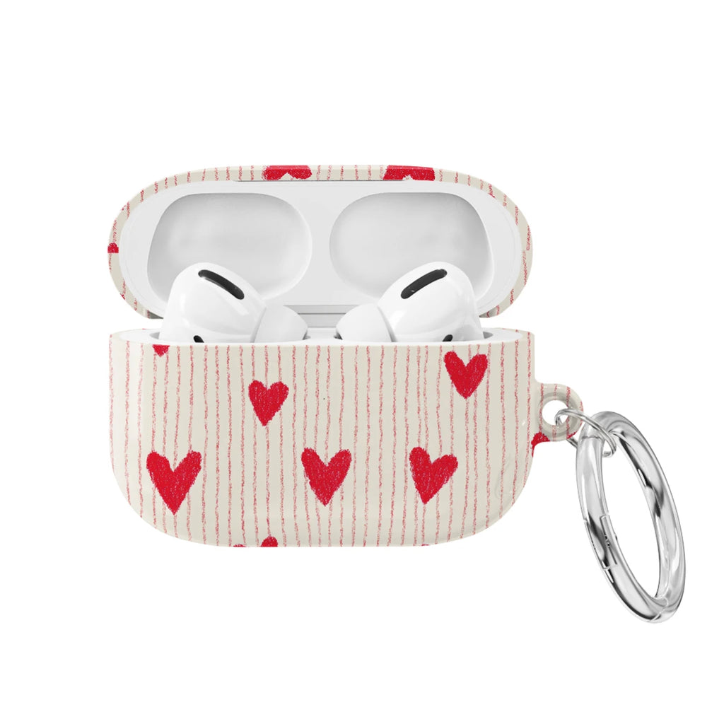 Crimson Pulse - AirPods Pro 1 Case