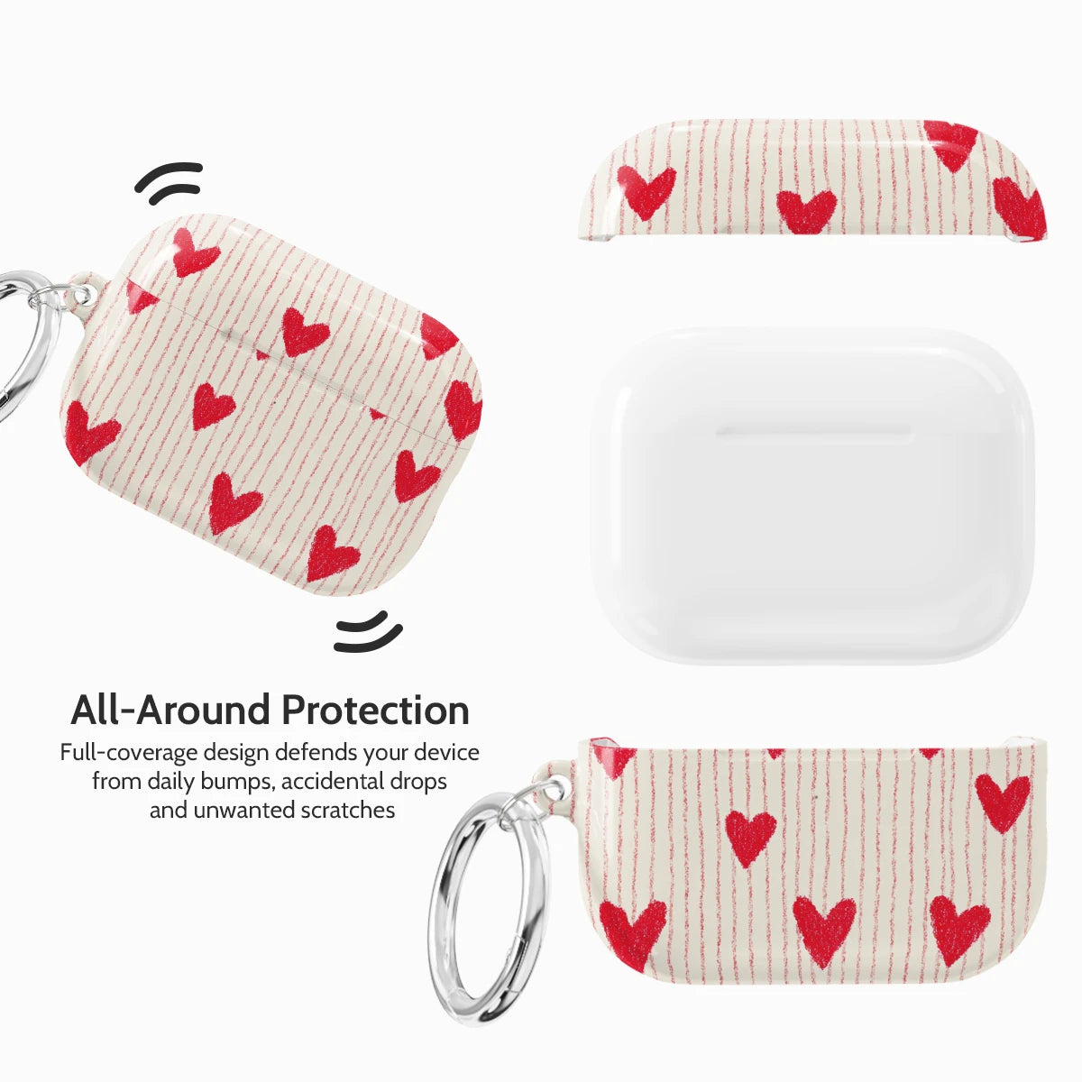 Crimson Pulse - AirPods Pro 3 Case