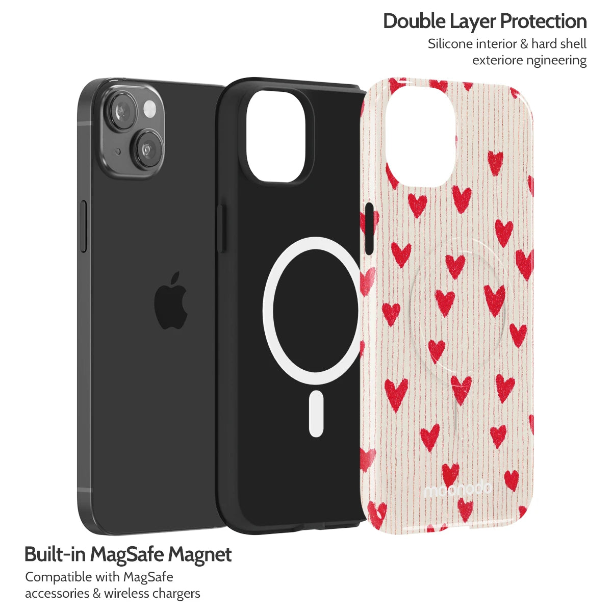 Crimson Pulse - iPhone 14 Plus Case