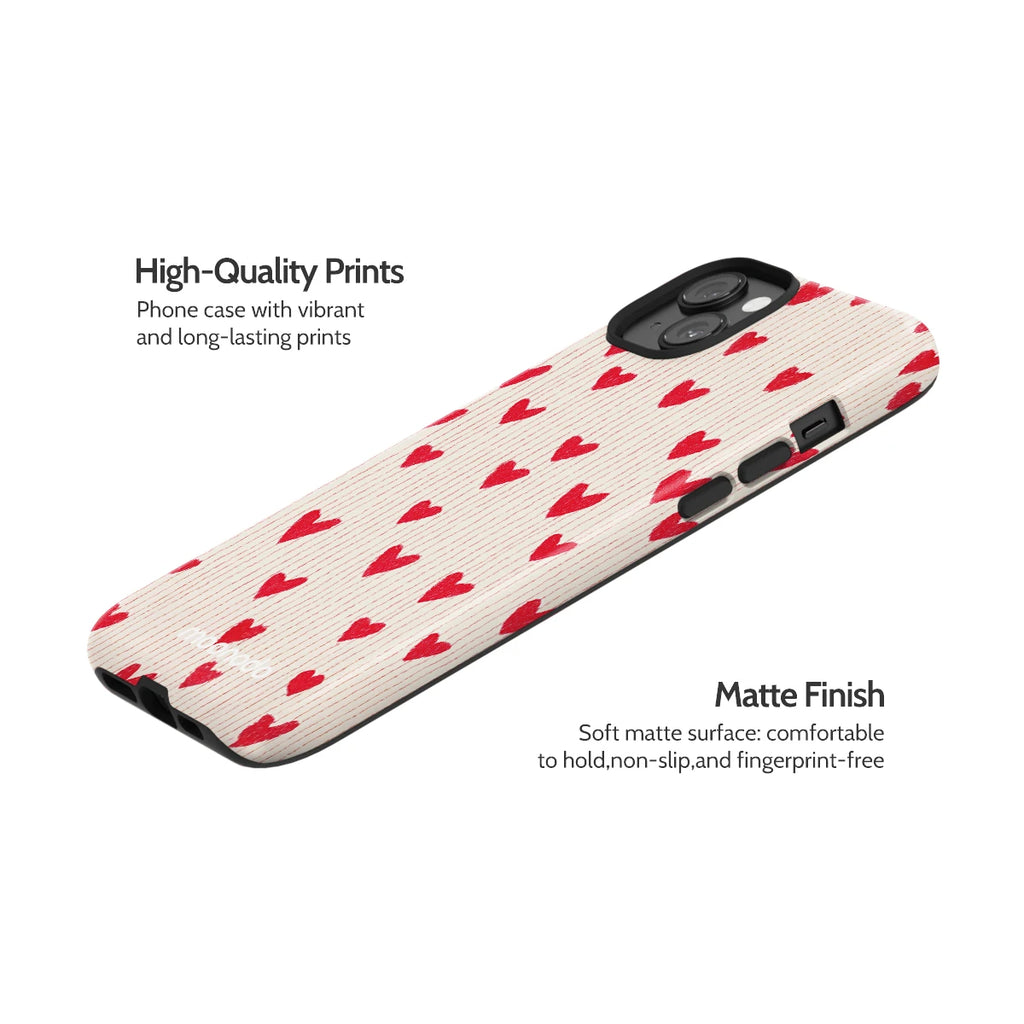 Crimson Pulse - iPhone 14 Plus Case