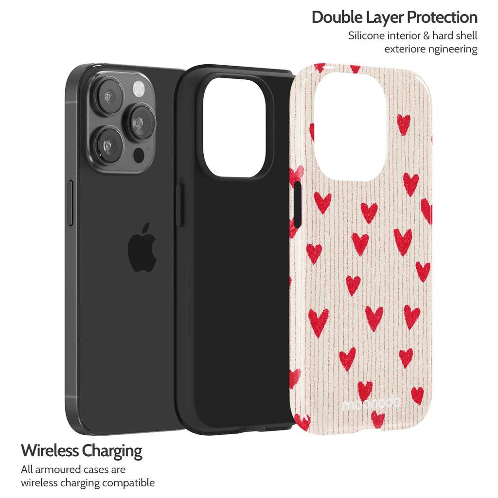 Crimson Pulse - iPhone 14 Pro Case