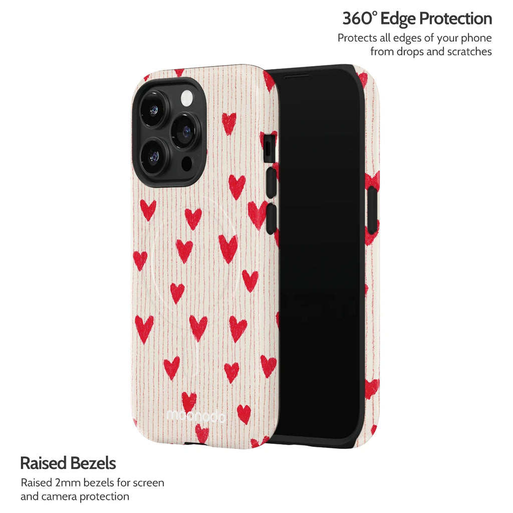 Crimson Pulse - iPhone 14 Pro Case