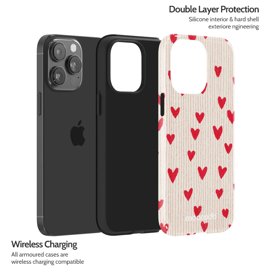 Crimson Pulse - iPhone 14 Pro Max Case
