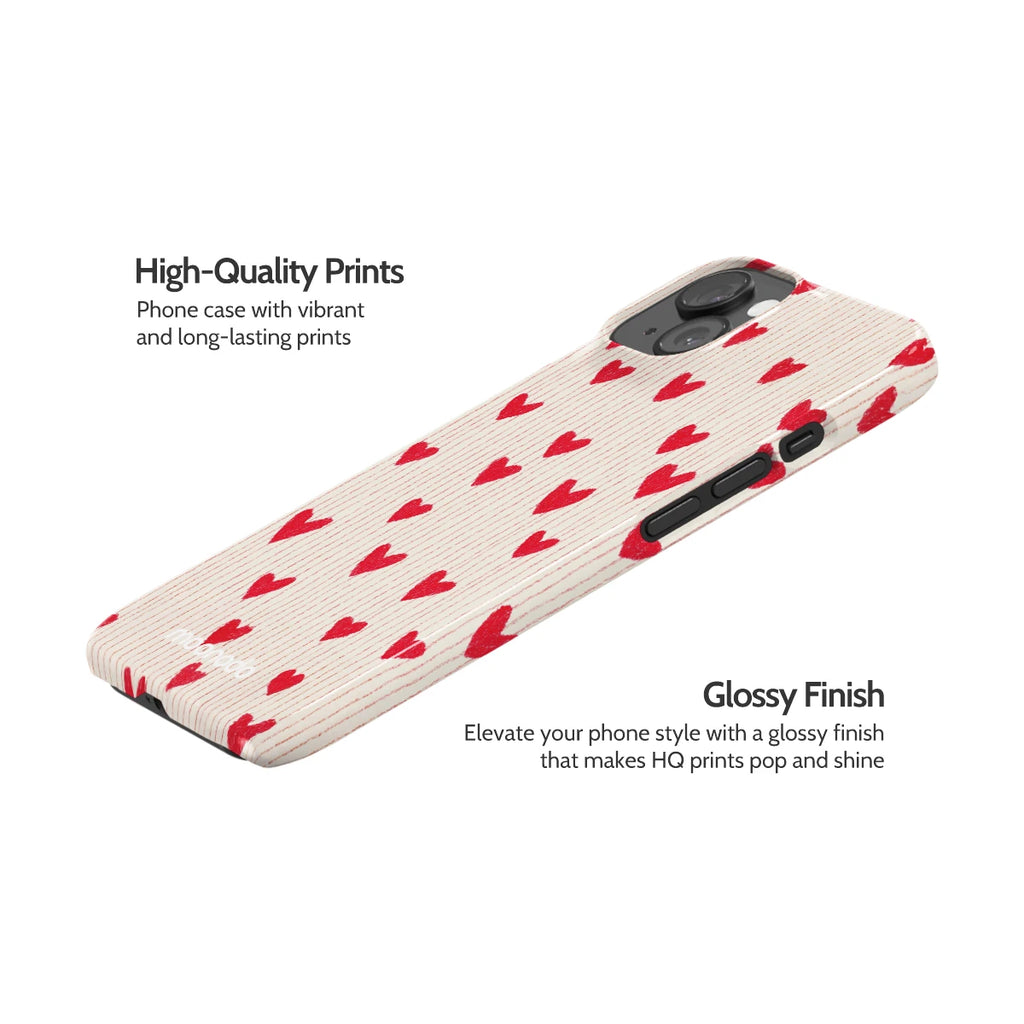 Crimson Pulse - iPhone 15 Case