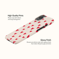 Crimson Pulse - iPhone 15 Case