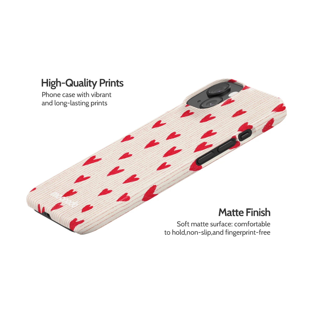 Crimson Pulse - iPhone 15 Case