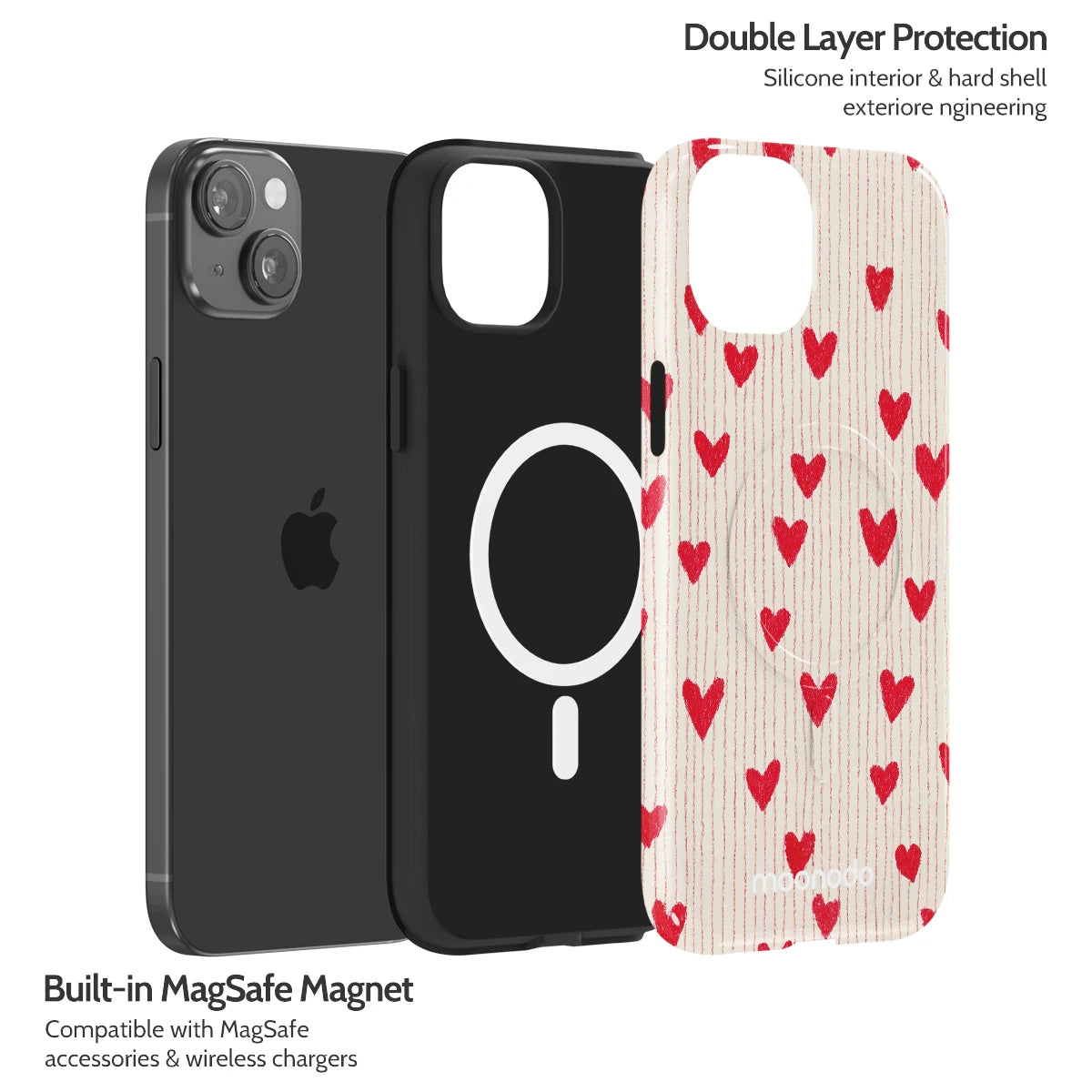 Crimson Pulse - iPhone 15 Plus Case