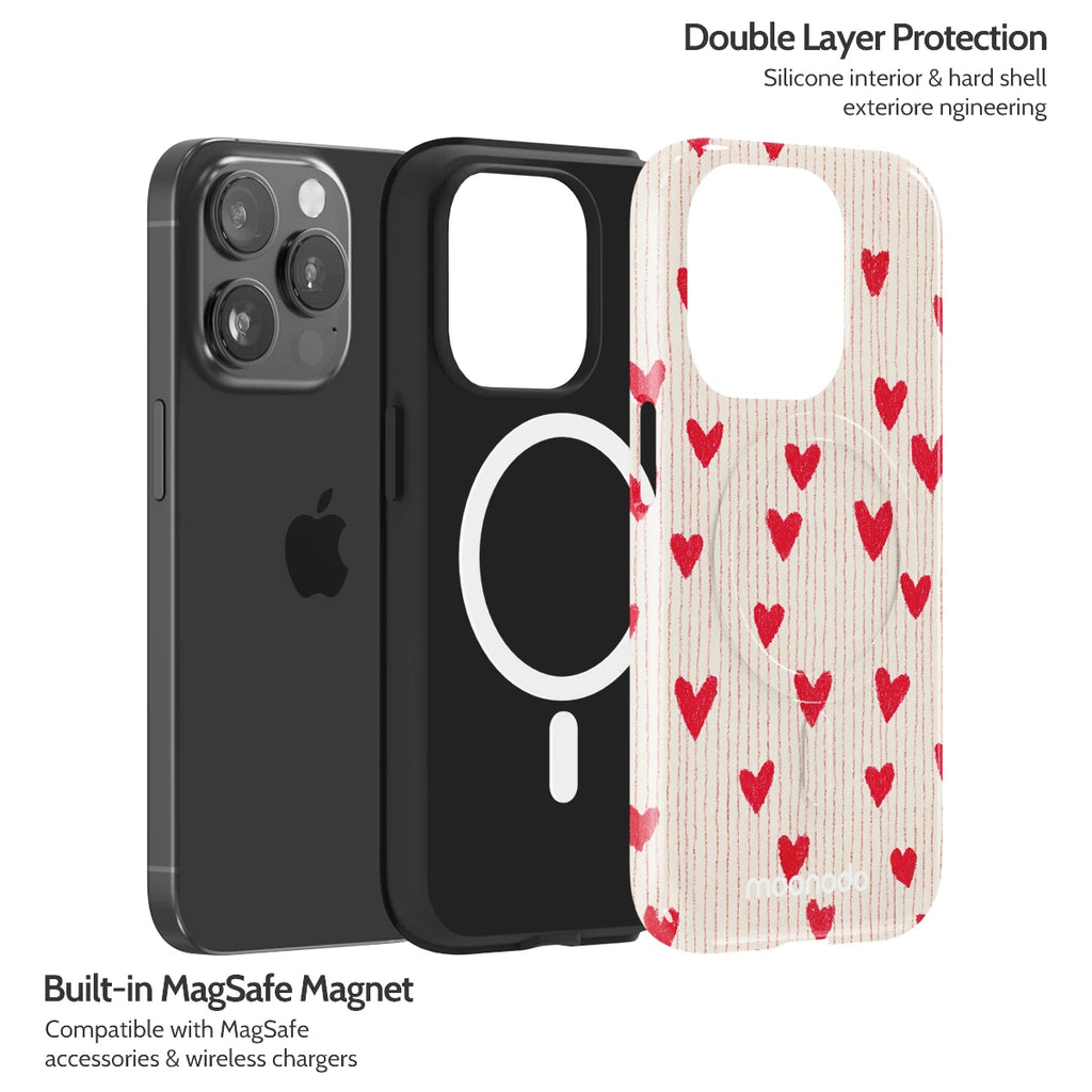 Crimson Pulse - iPhone 15 Pro Case