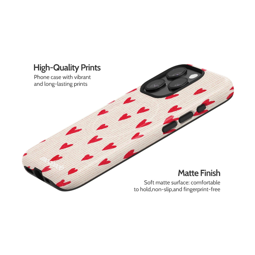 Crimson Pulse - iPhone 15 Pro Case