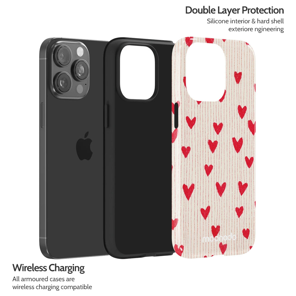 Crimson Pulse - iPhone 15 Pro Max Case