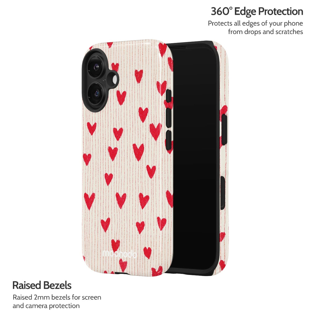 Crimson Pulse - iPhone 16 Case