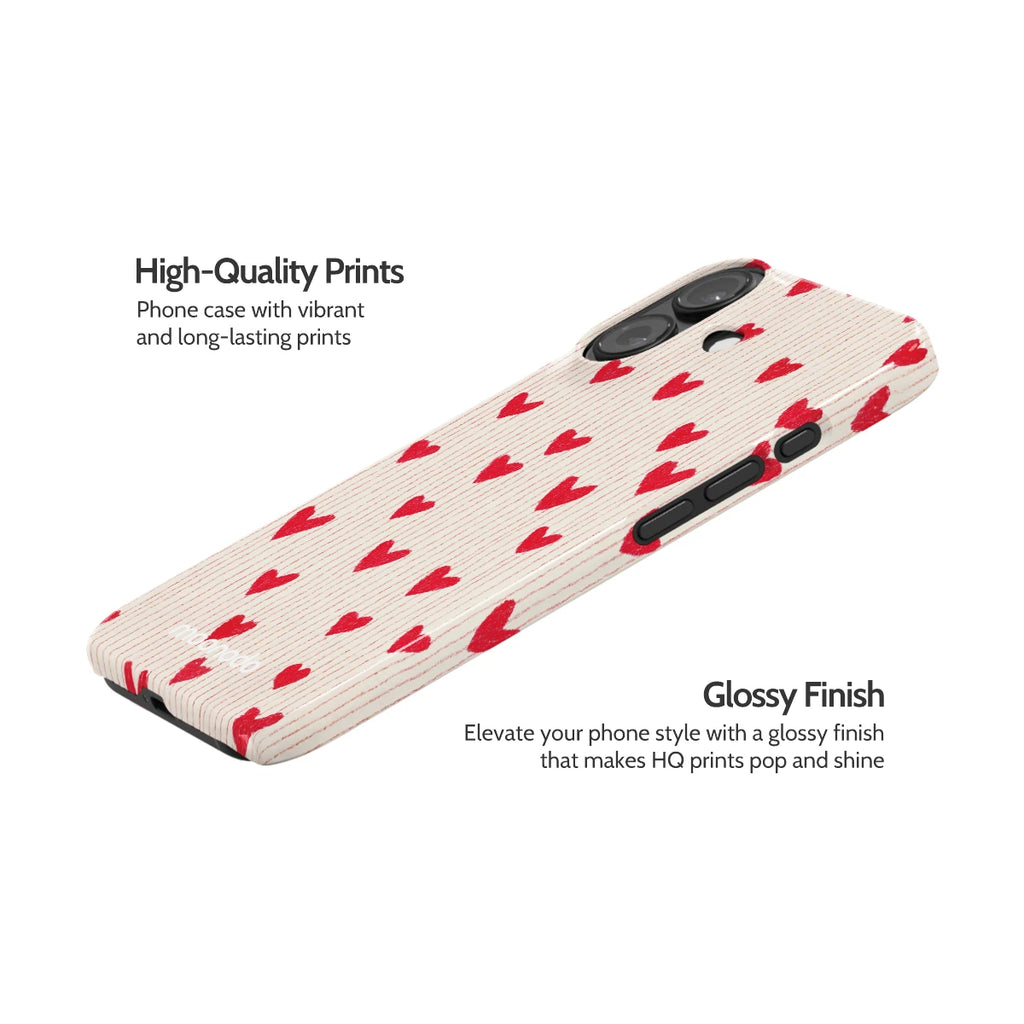 Crimson Pulse - iPhone 16 Case