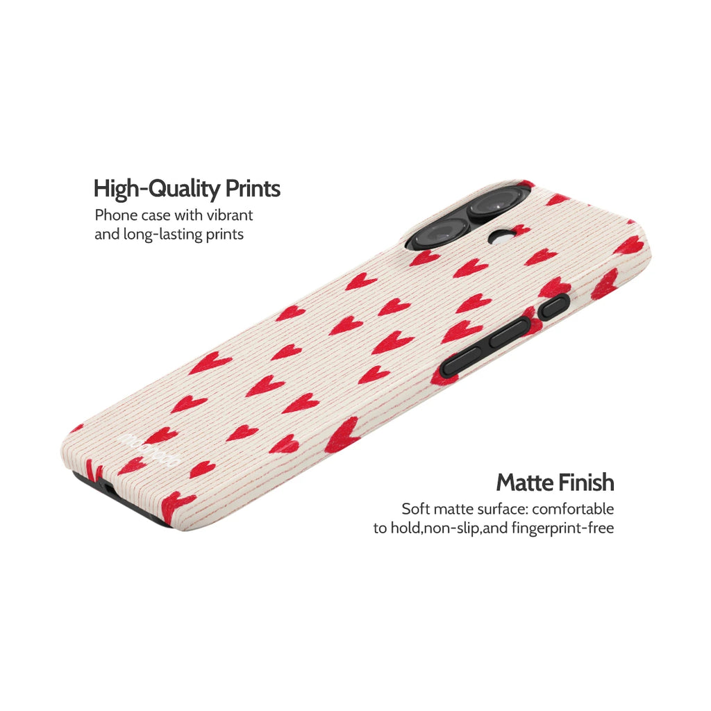 Crimson Pulse - iPhone 16 Case