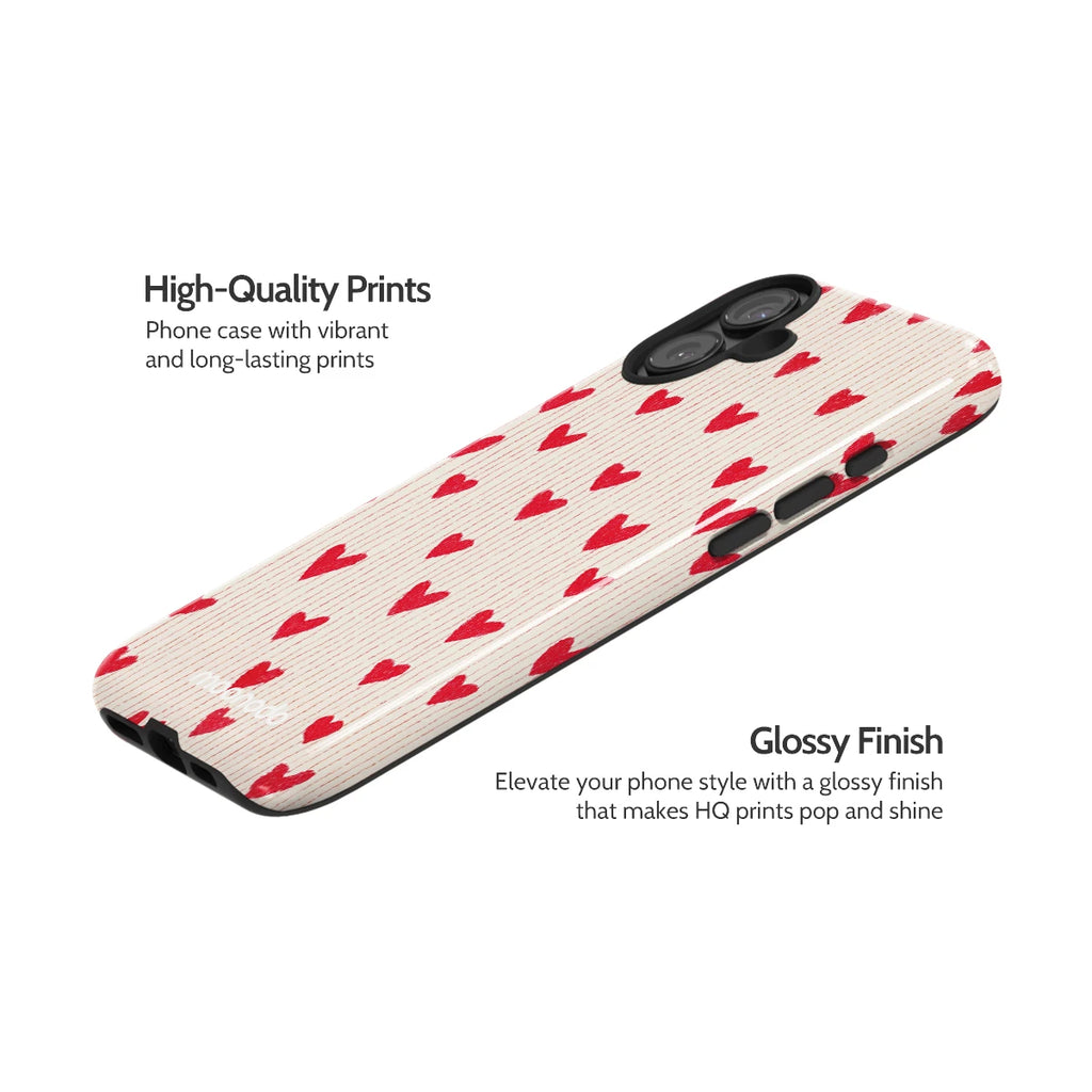 Crimson Pulse - iPhone 16 Plus Case