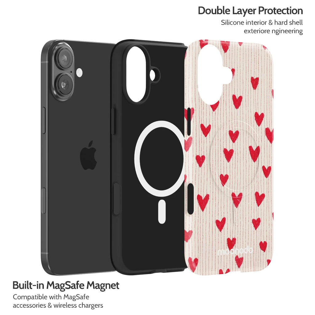 Crimson Pulse - iPhone 16 Plus Case