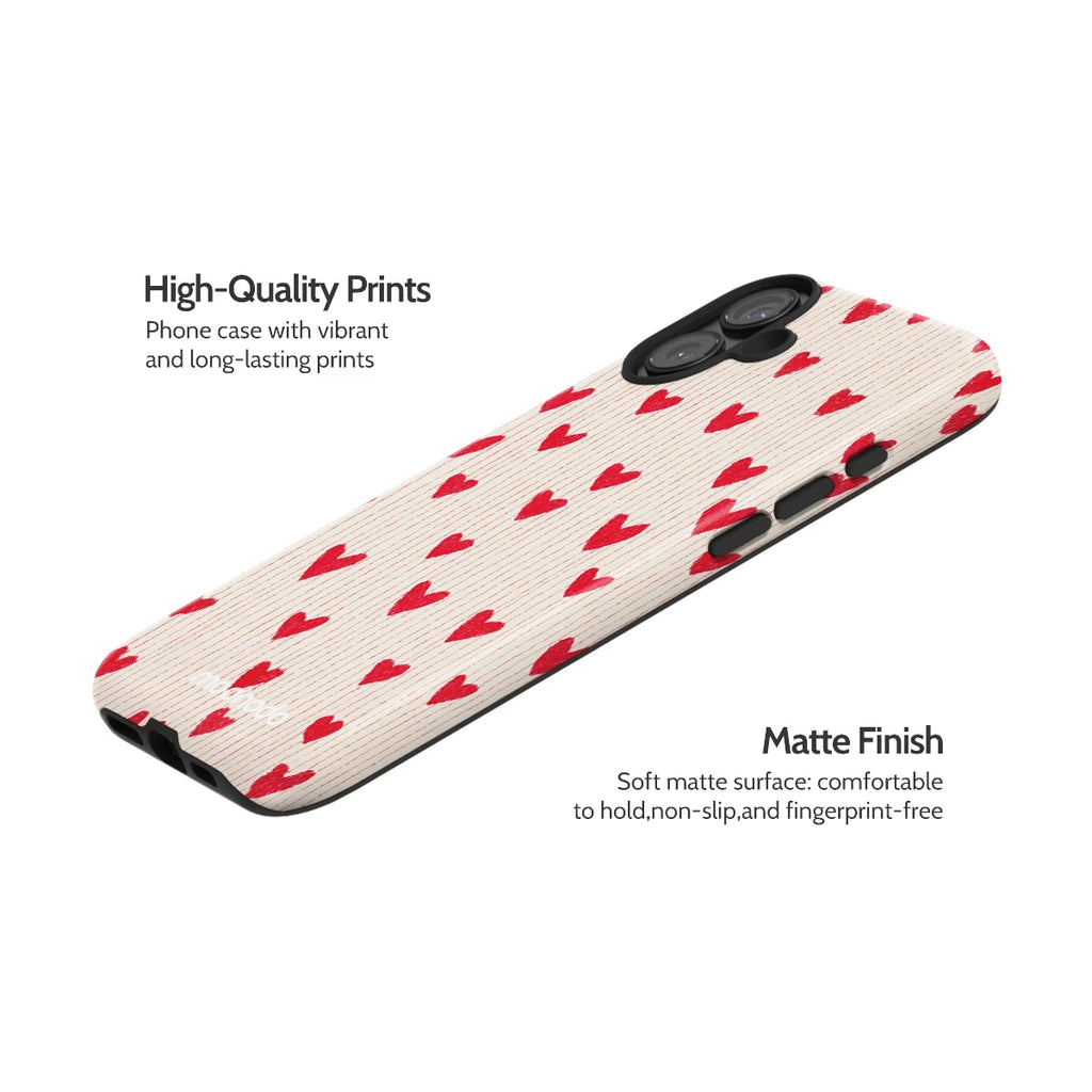 Crimson Pulse - iPhone 16 Plus Case