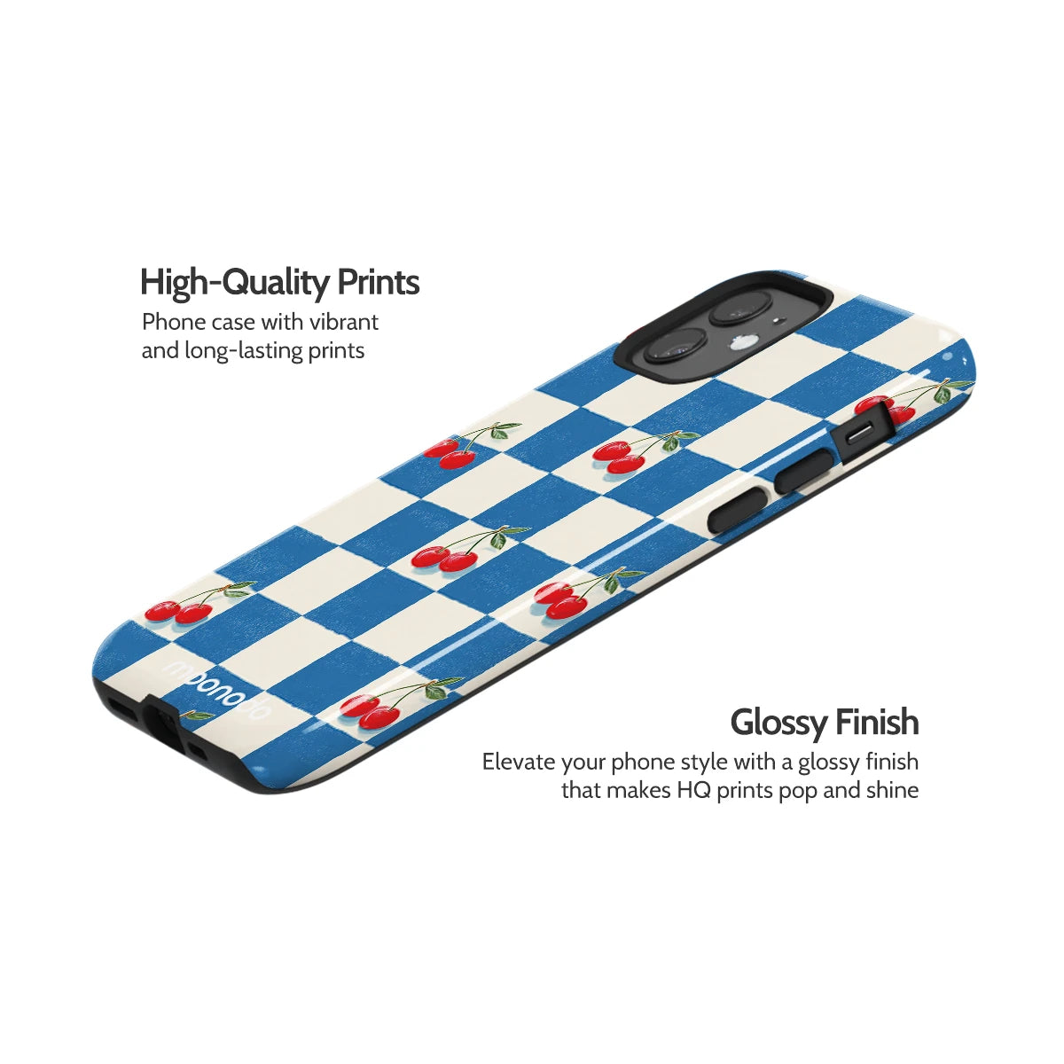 Cherry Check - iPhone 12 Case